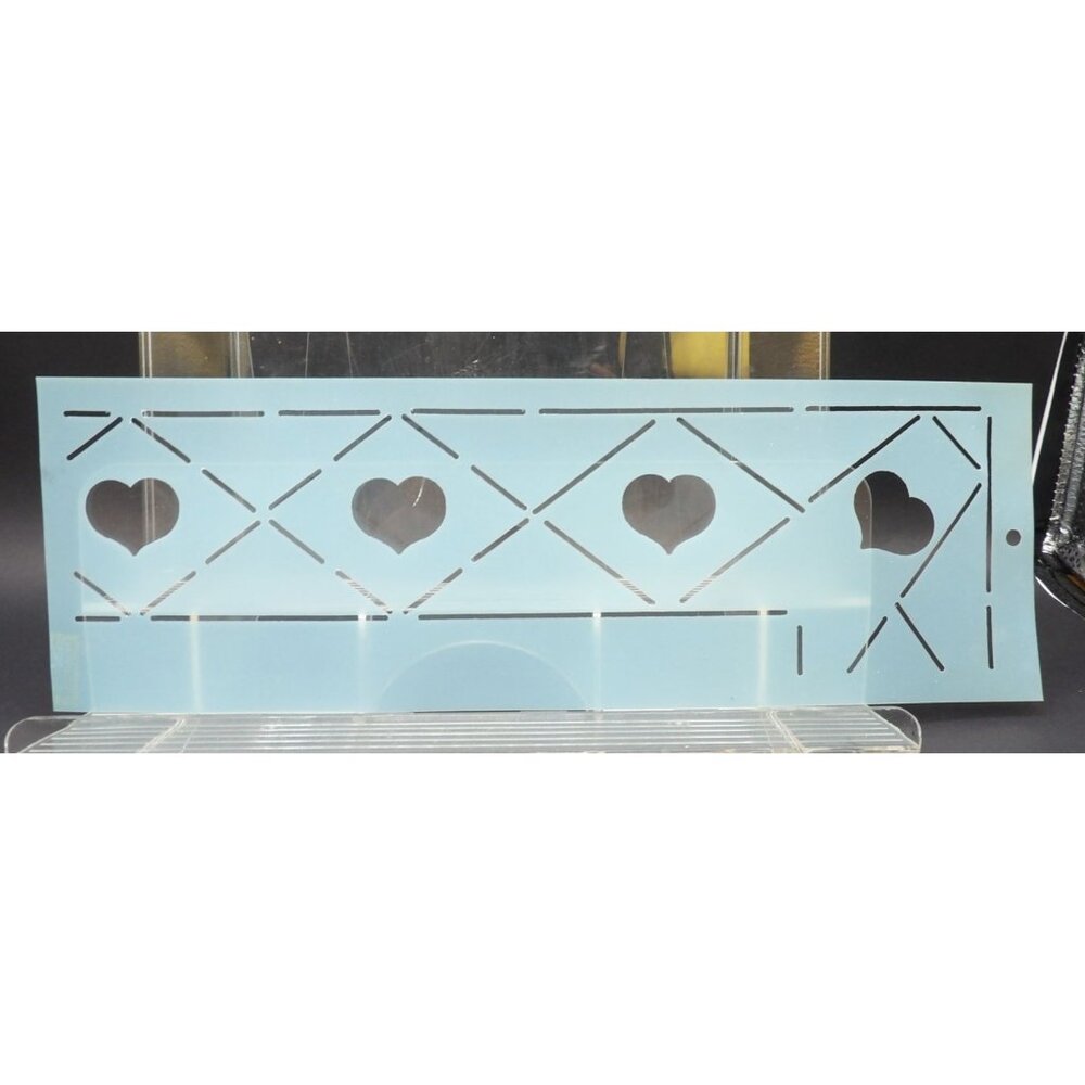 Stencil, "Hearts & Diamonds" Boarder/ Corner